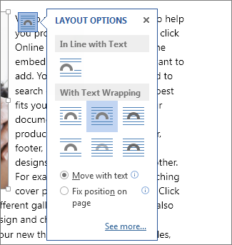 word for mac layout options